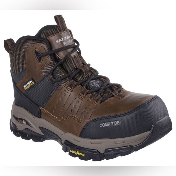 Skechers Men's Arch Fit Recon Romar Hiking Shoes in Khaki Size 11 Wide & regular - Picture 6 of 8